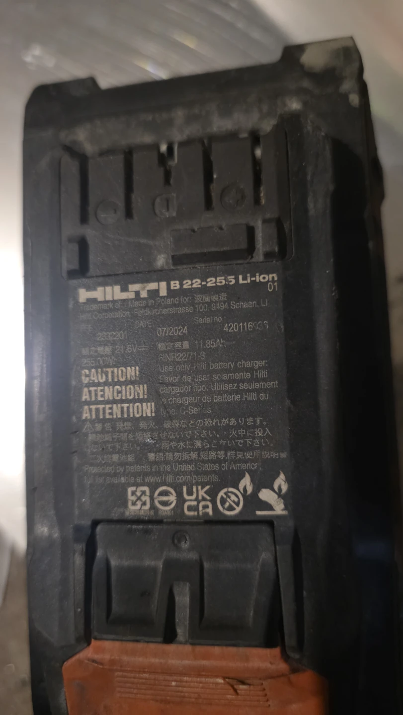 Hilti B 22-25.3 Li-Ion Battery - photo 3
