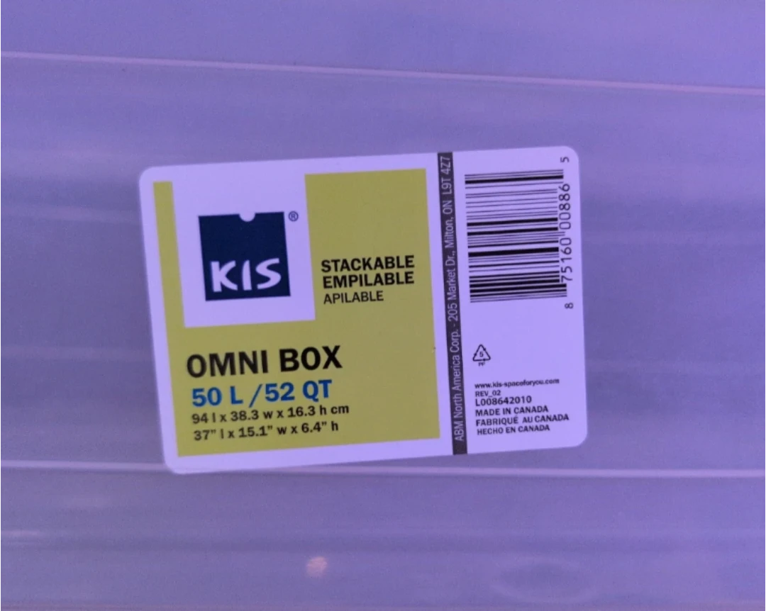 KIS OMNI BOX 50 L / 52 QT Storage Container - photo 3