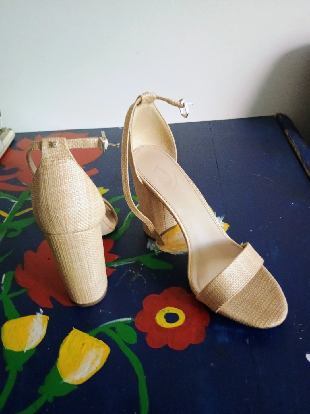 Sam Edelman size 12 Women's Straw Heeled Sandals - photo 3
