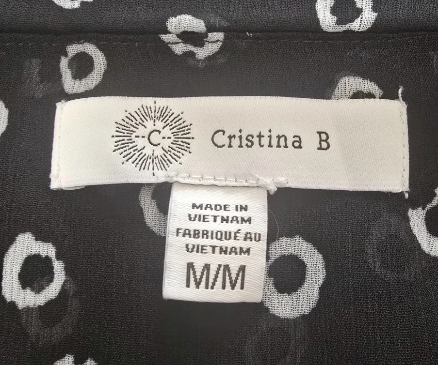 Brand new Cristina B Sleeveless Top M/M Blacks Size M - photo 2