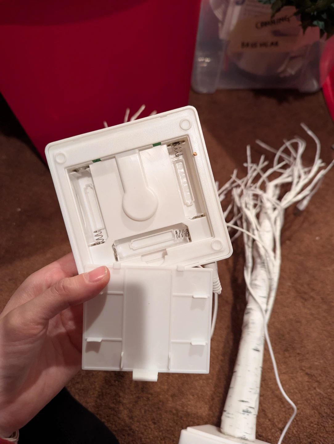 Pair of White Birch LED Light-Up Trees - photo 3