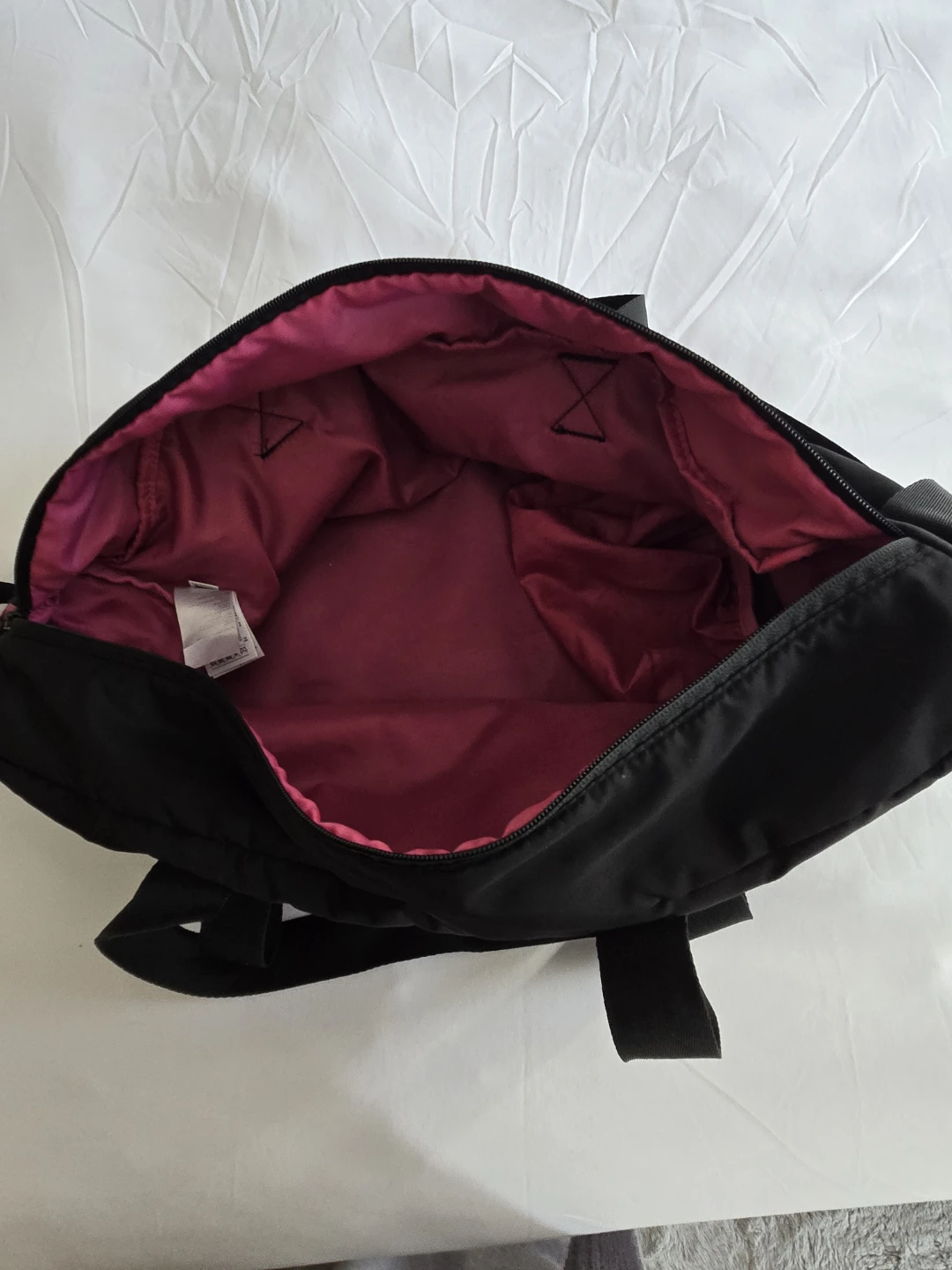 Adidas Black Duffle Bag with Pink Accents - photo 3