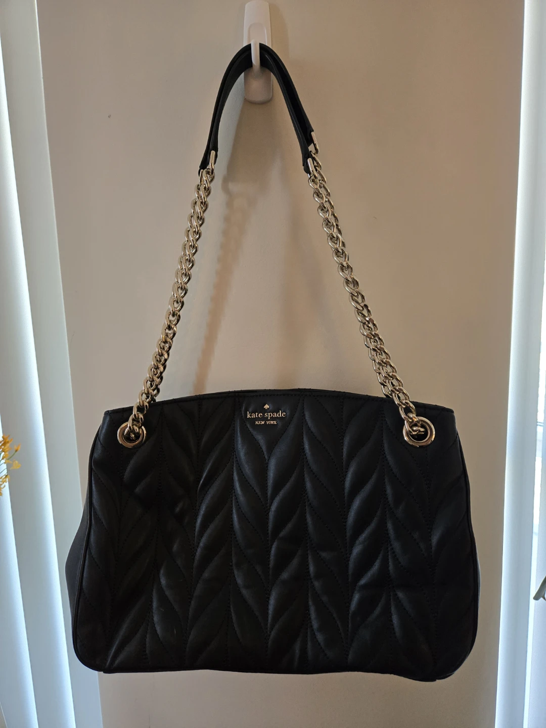 Kate Spade Black Quilted Leather Shoulder Bag