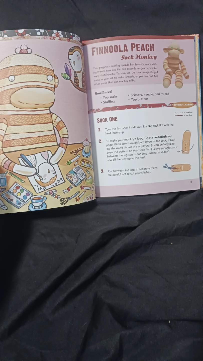 Sock Monkey & Friends Craft Kit - photo 3