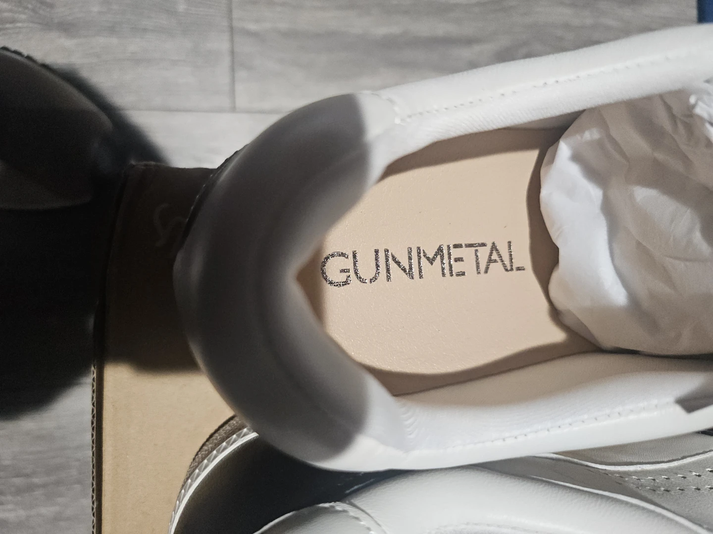 Gunmetal Black and White Sneakers - photo 5
