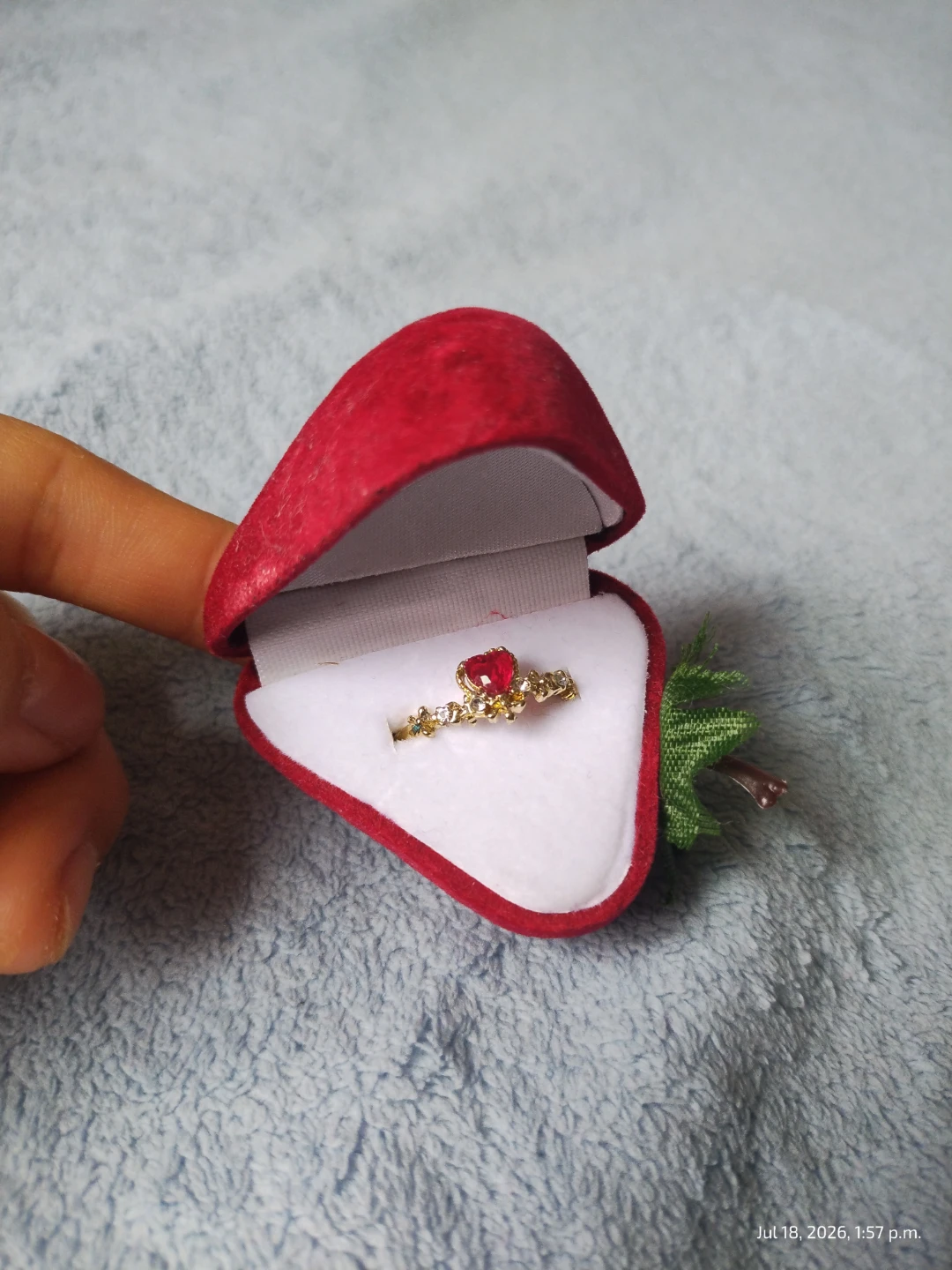 Strawberry Ring Box