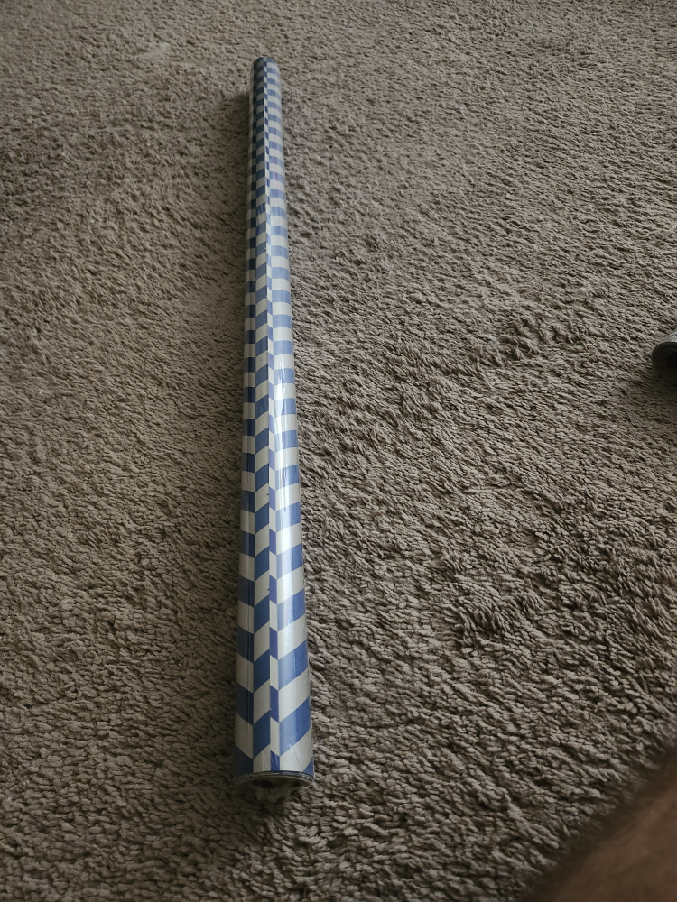 Blue and White Striped Gift Wrap Roll