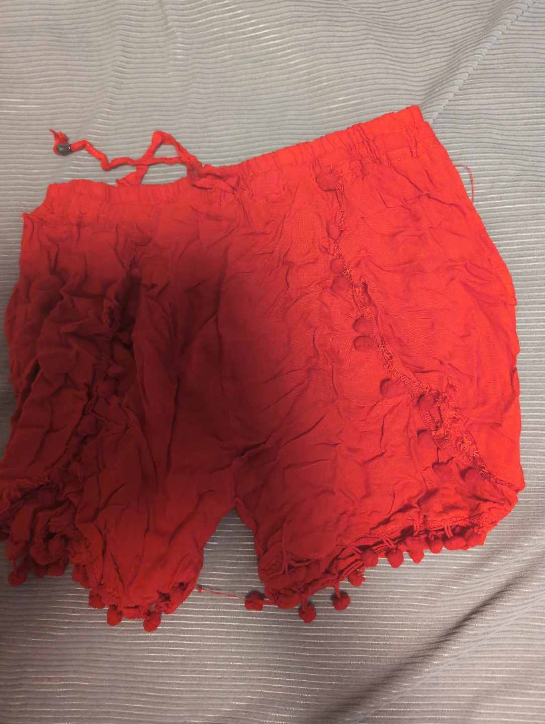 Pom Pom Shorts Set - Floral & Red - photo 2