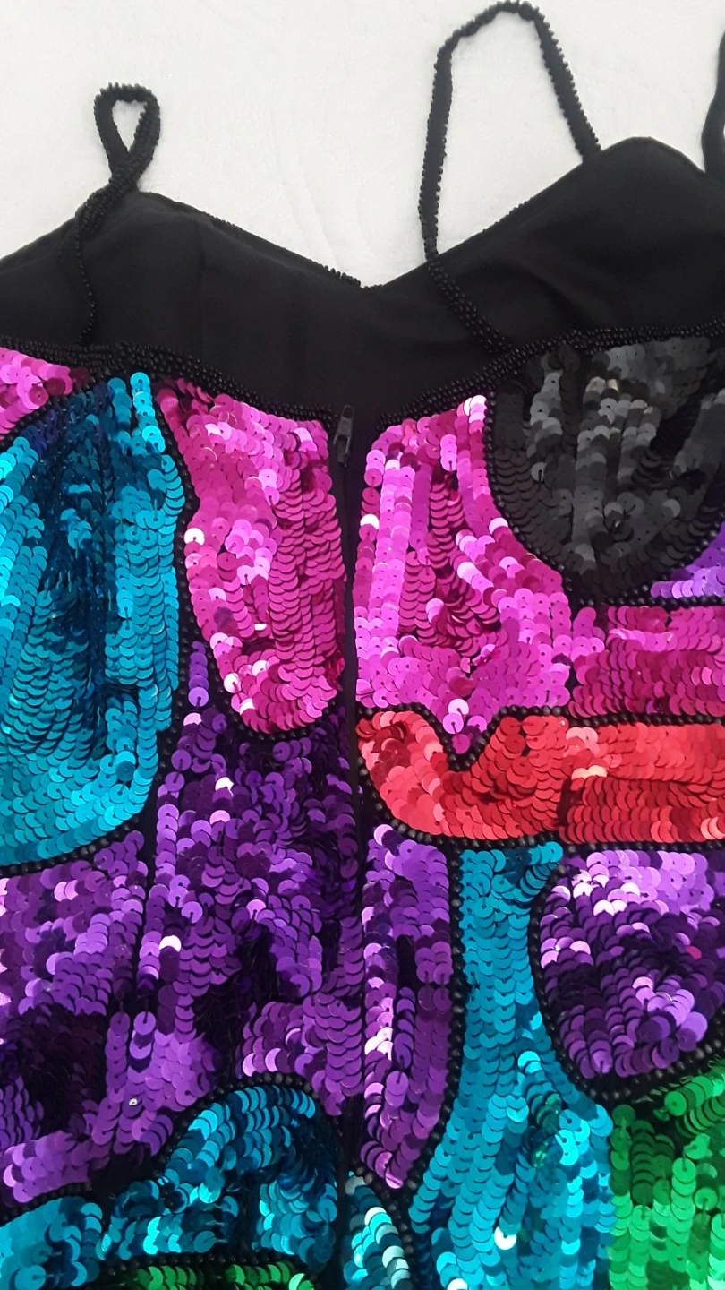 Gorgeous Vibrant Sequin Strapless Dress - photo 5