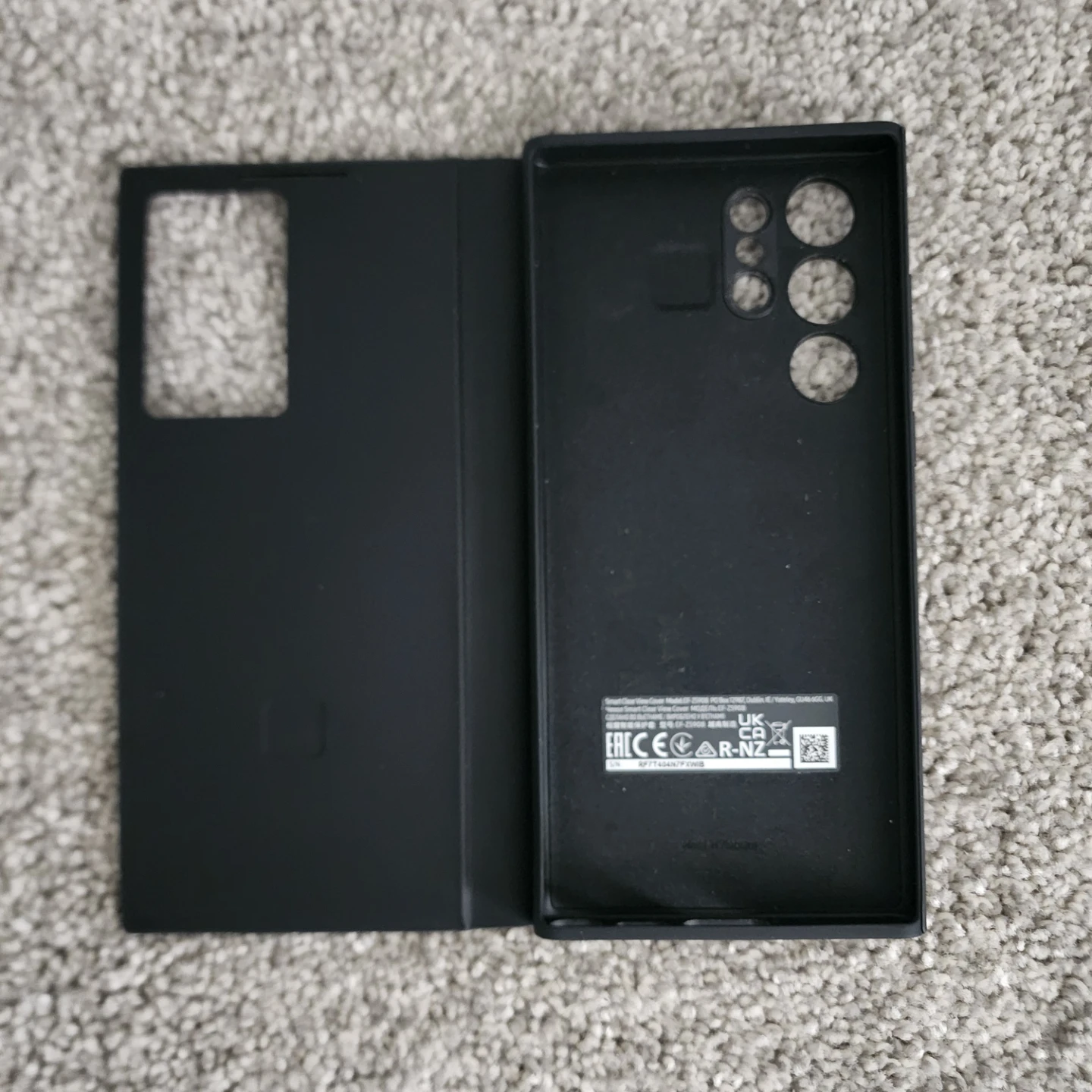 Samsung Galaxy S22 Ultra Clear View Cover - Black - photo 2