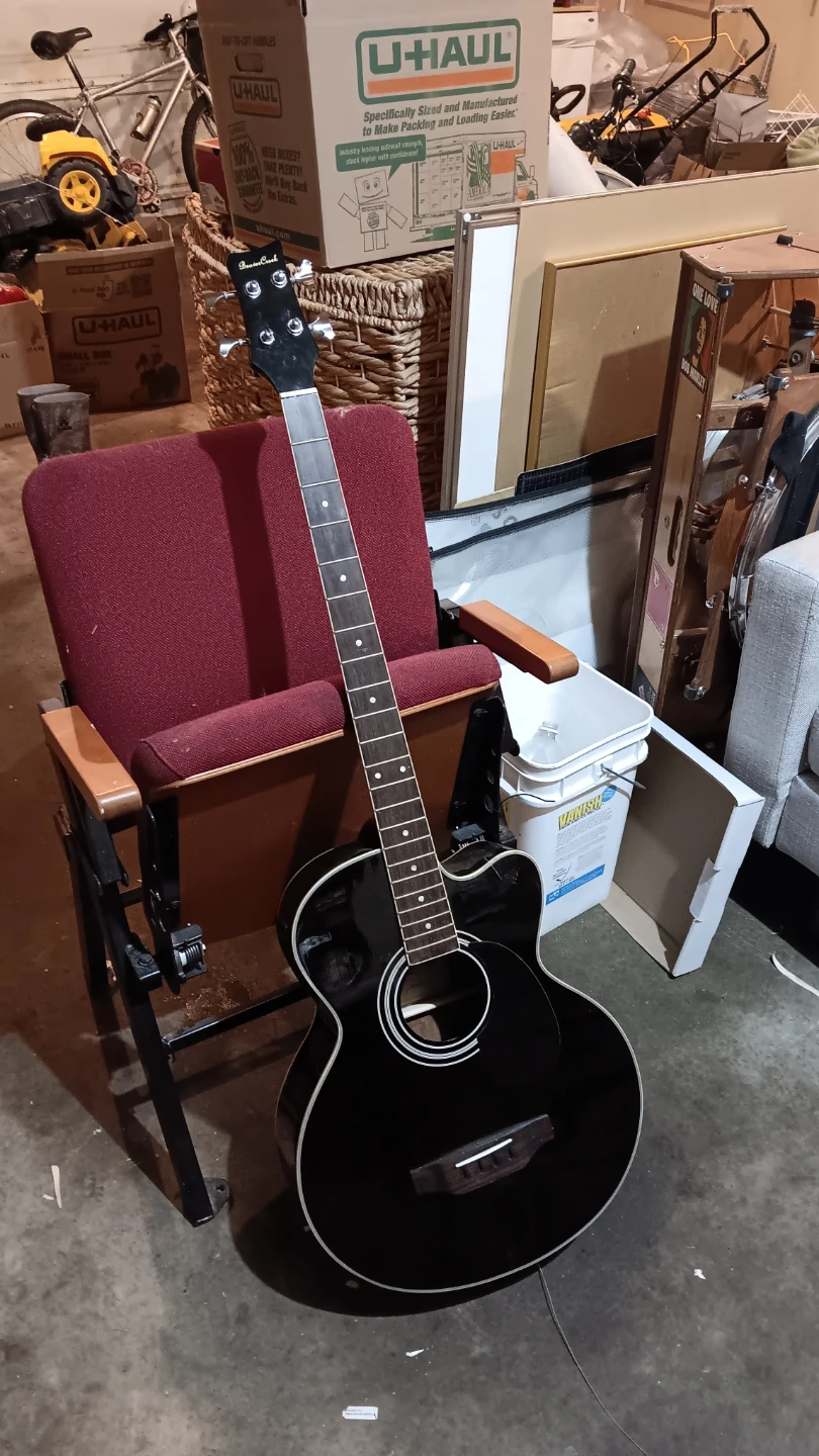 Black Beaver Creek Acoustic Bass Guitar