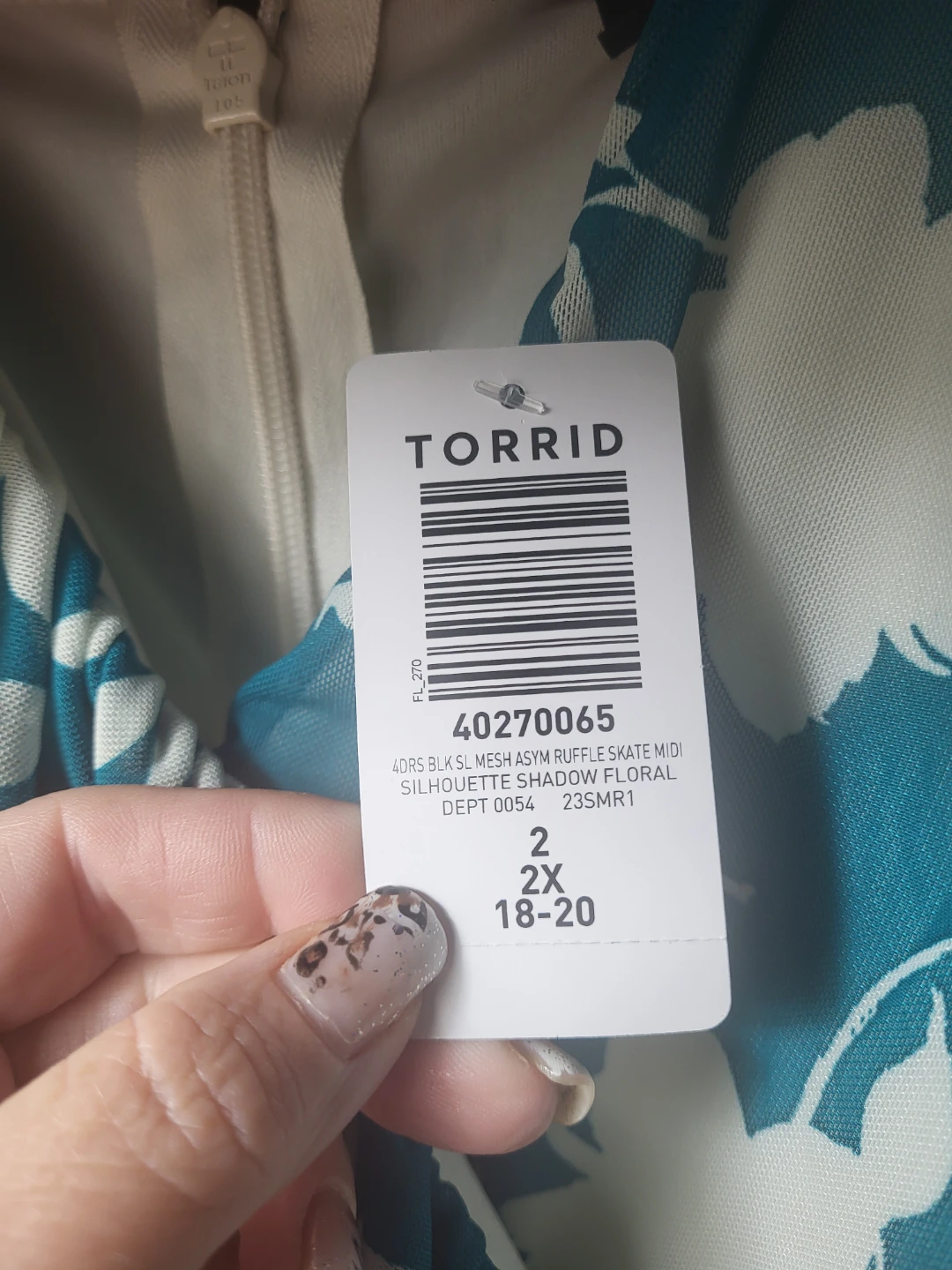 TORRID asymmetric dress