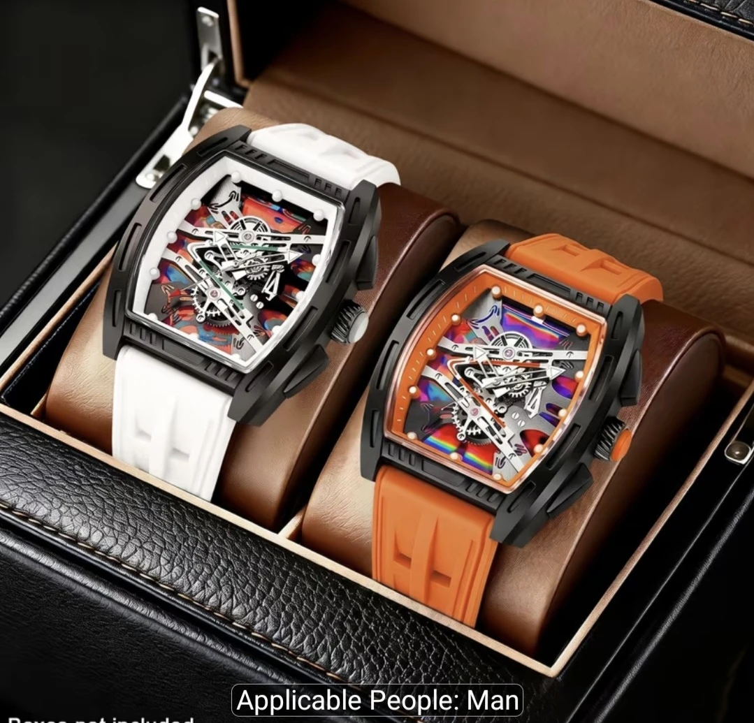 Men's Quartz Skeleton Watch - Various Colours