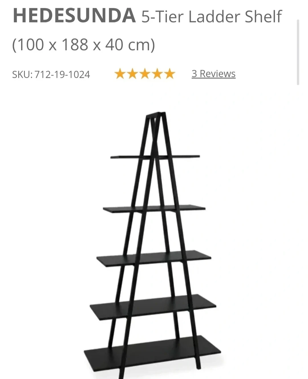 Hedesunda 5-Tier Ladder Shelf