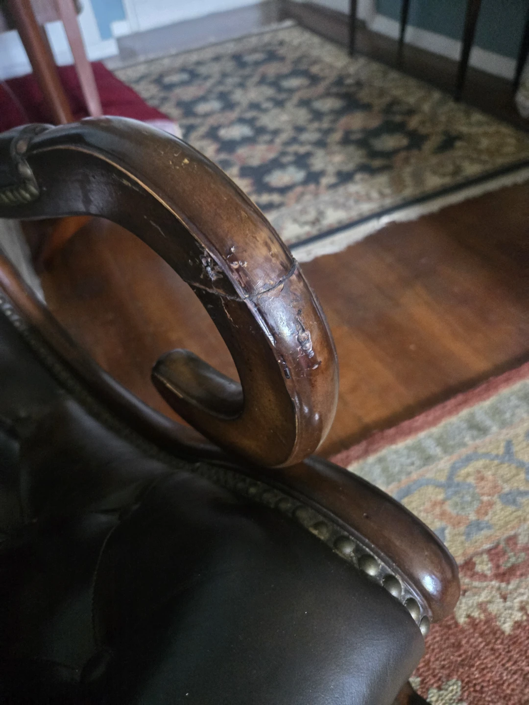 Leather rocking chair - photo 4