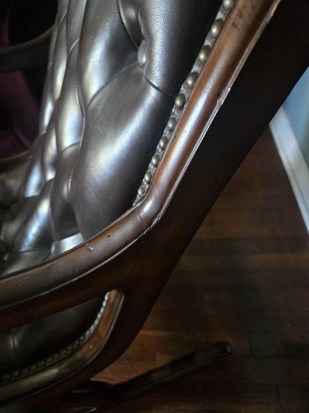 Leather rocking chair - photo 5