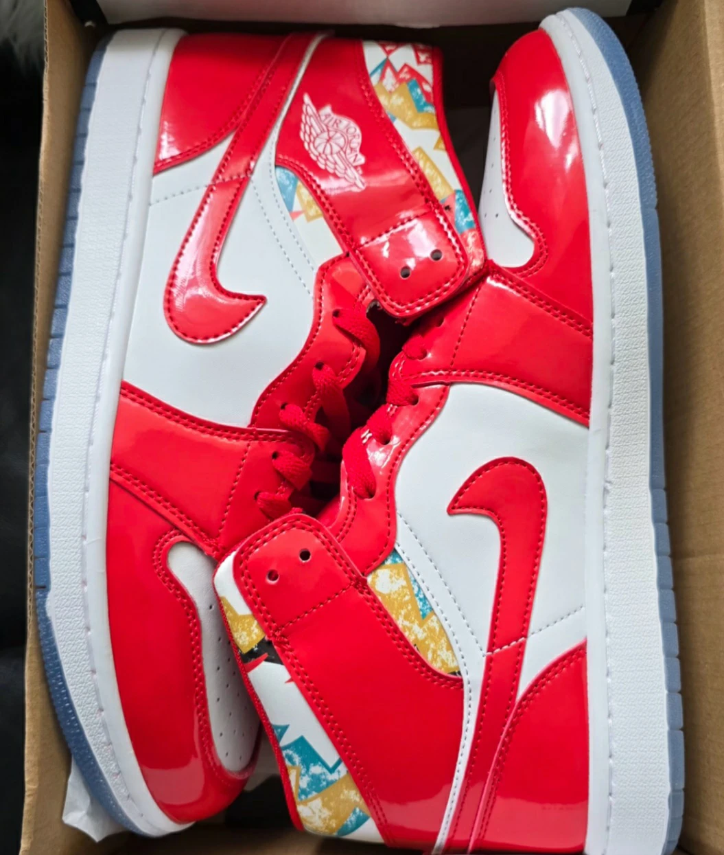Brand new Jordan 1 Mid Red White Sneakers - photo 3