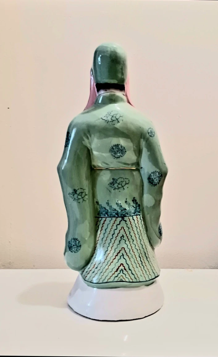15"  Hand Painted Fu Xin chinese deity - photo 4
