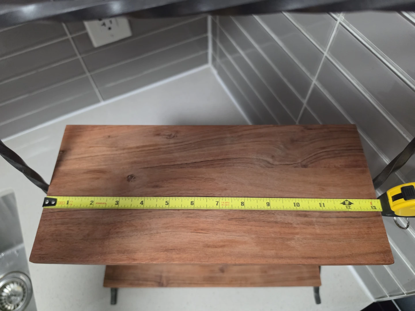 2-Tier Wooden Display Shelf - photo 3
