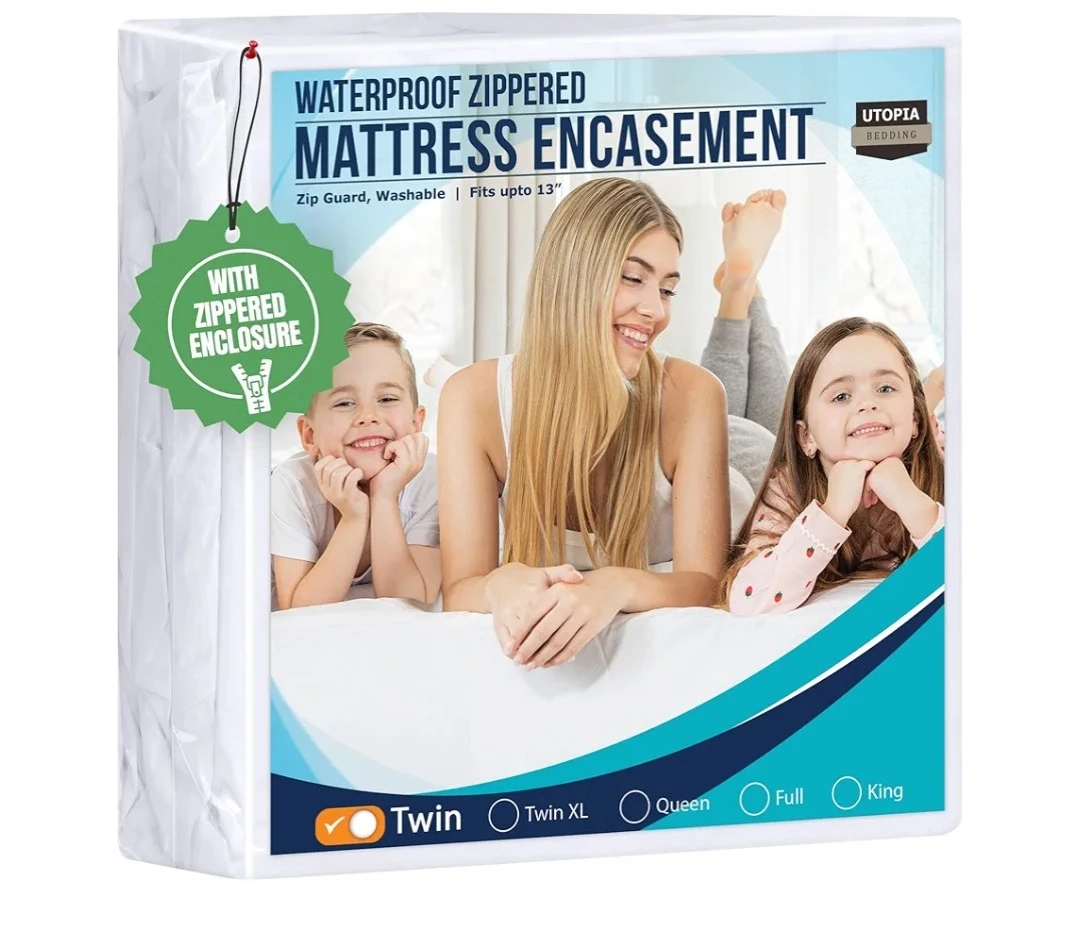 Utopia Bedding Waterproof Zippered Mattress Encasement - Twin