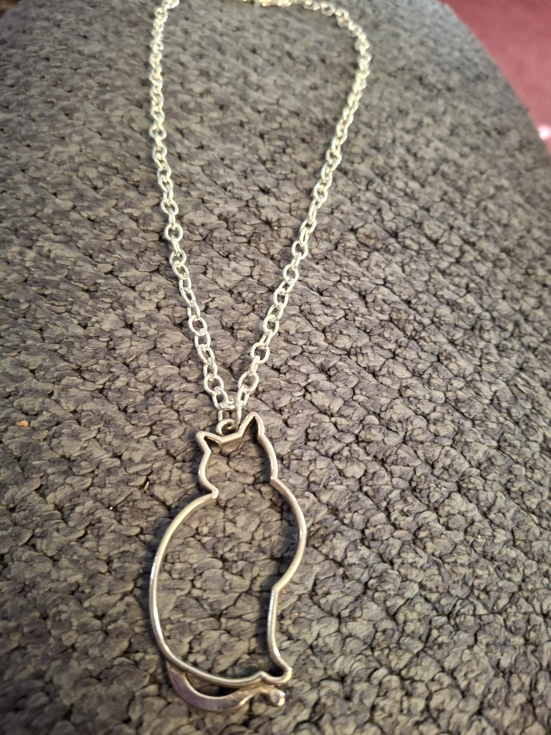 Silver Cat Necklace