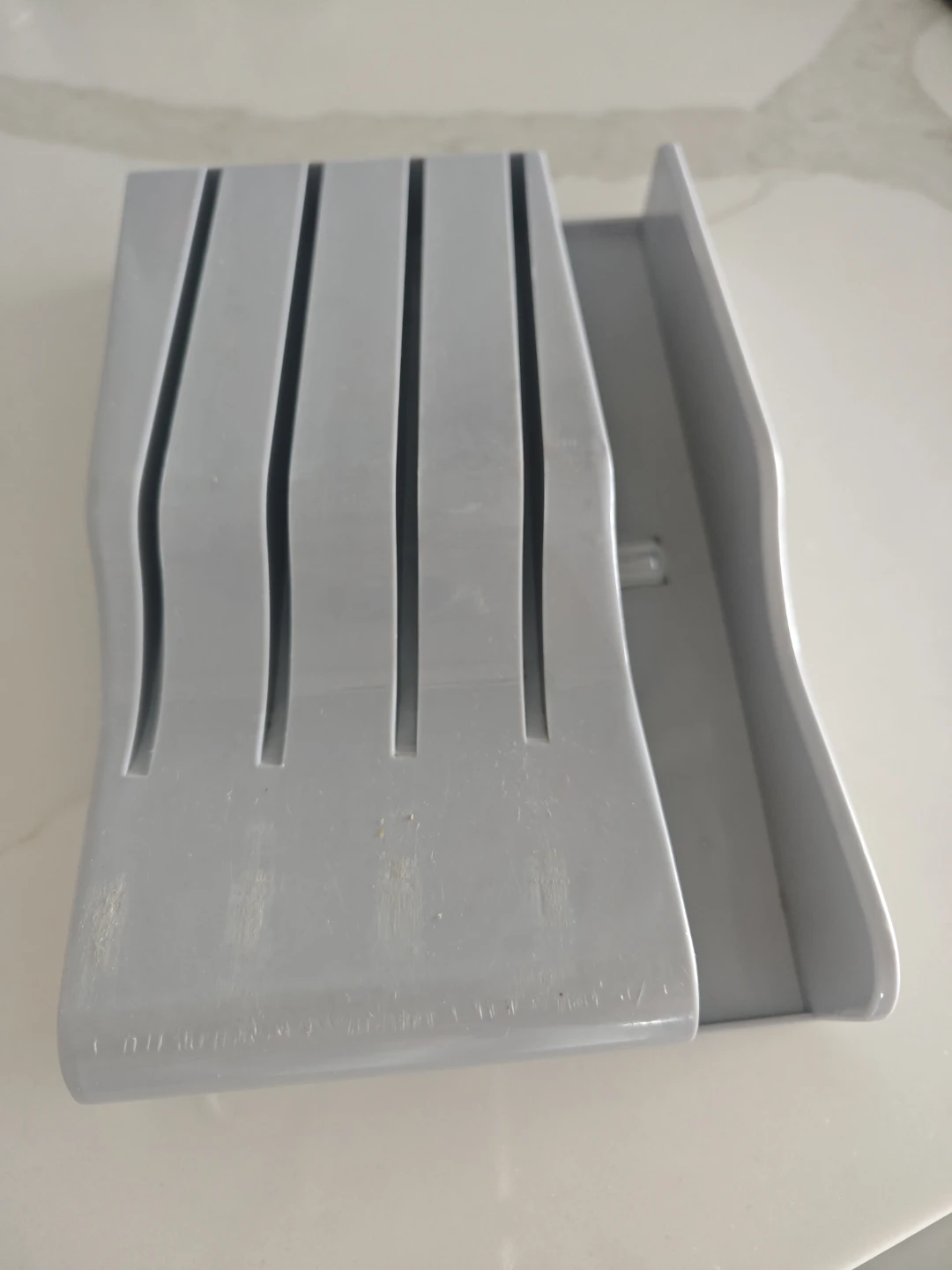 Grey Plastic Knife Block Holder