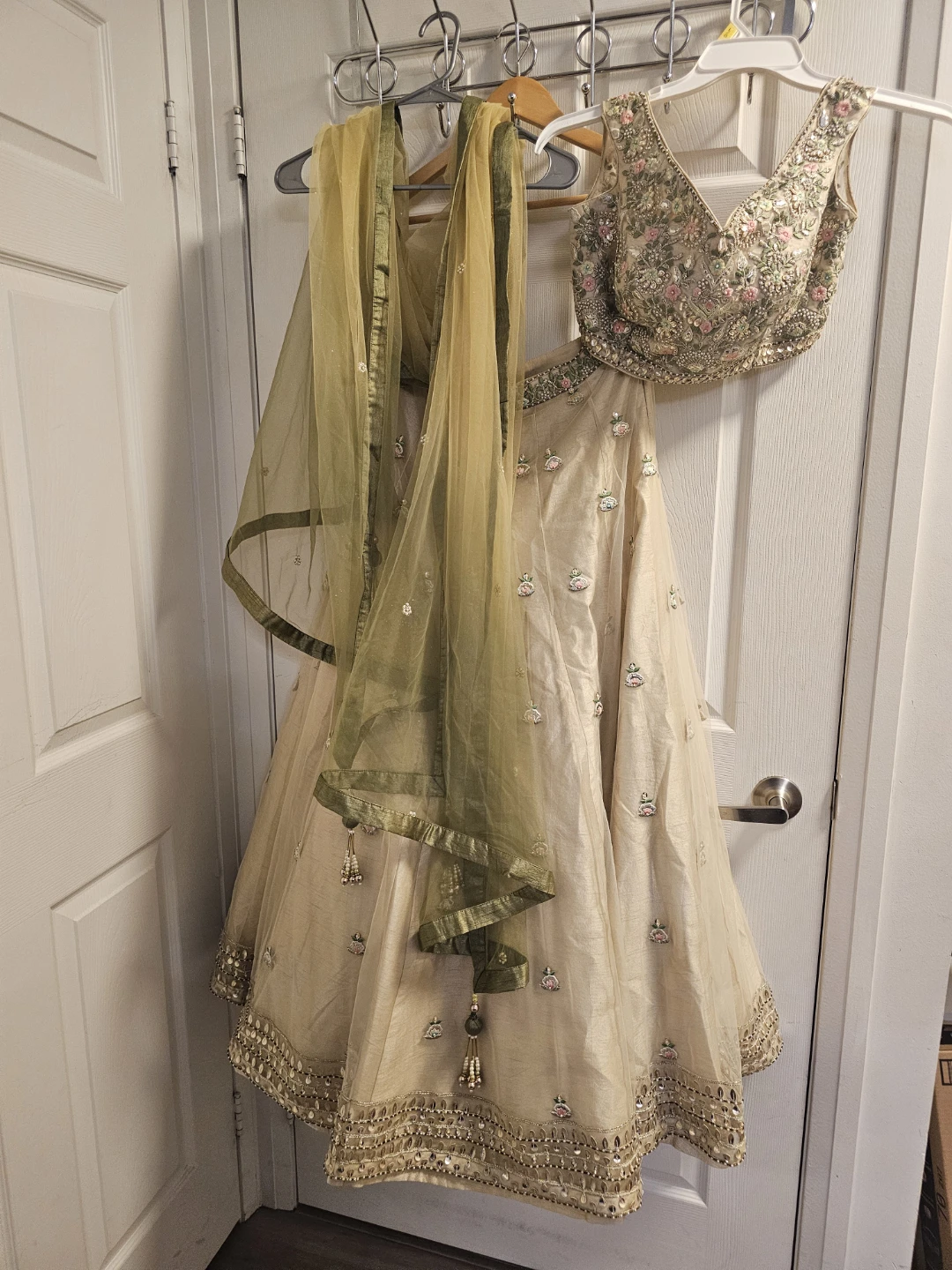Embellished Lehenga Choli Set with Dupatta