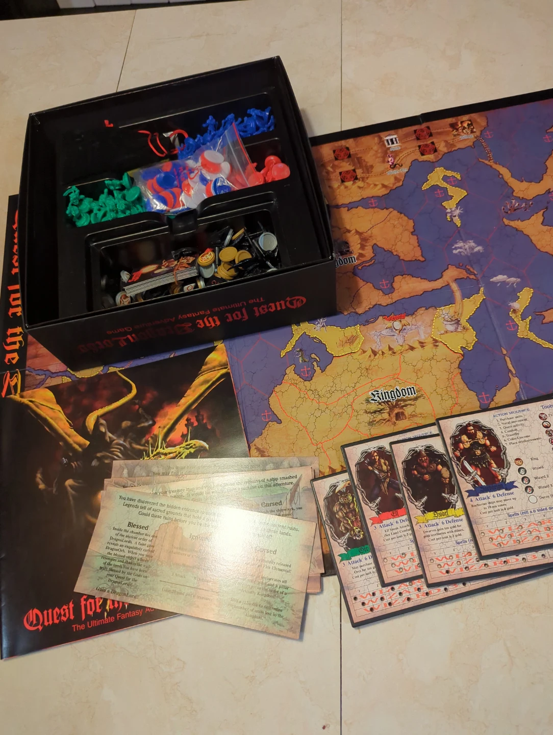 Quest for the Dragon Lords Board Game - photo 2