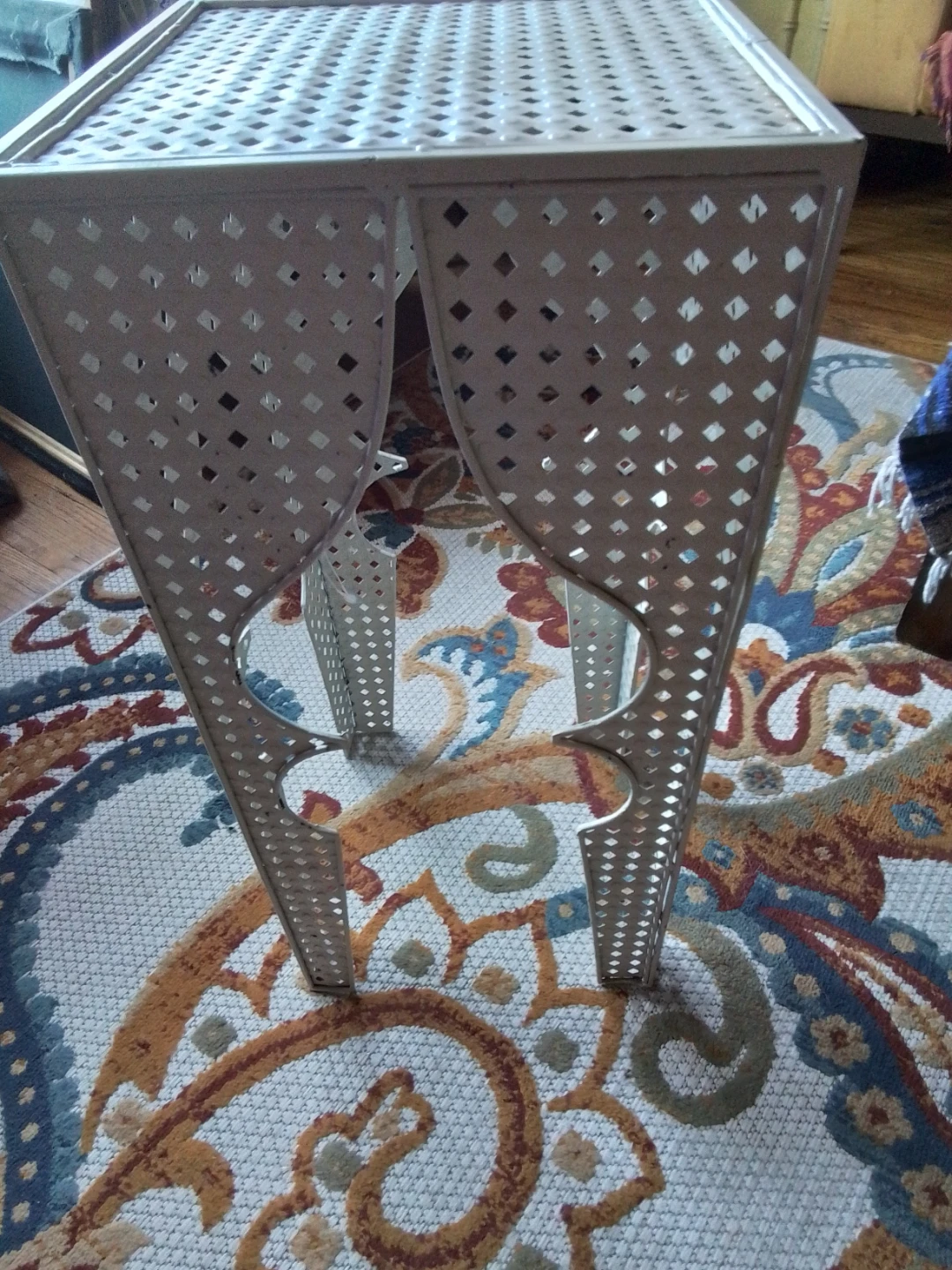 Mid-Century Moorish Openwork Metal Accent Table - photo 2
