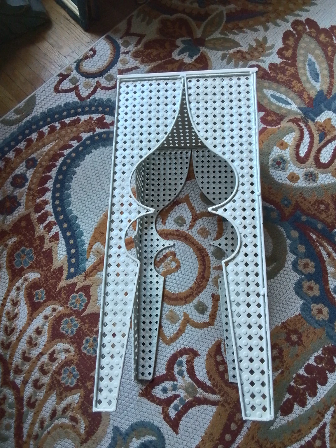 Mid-Century Moorish Openwork Metal Accent Table - photo 4