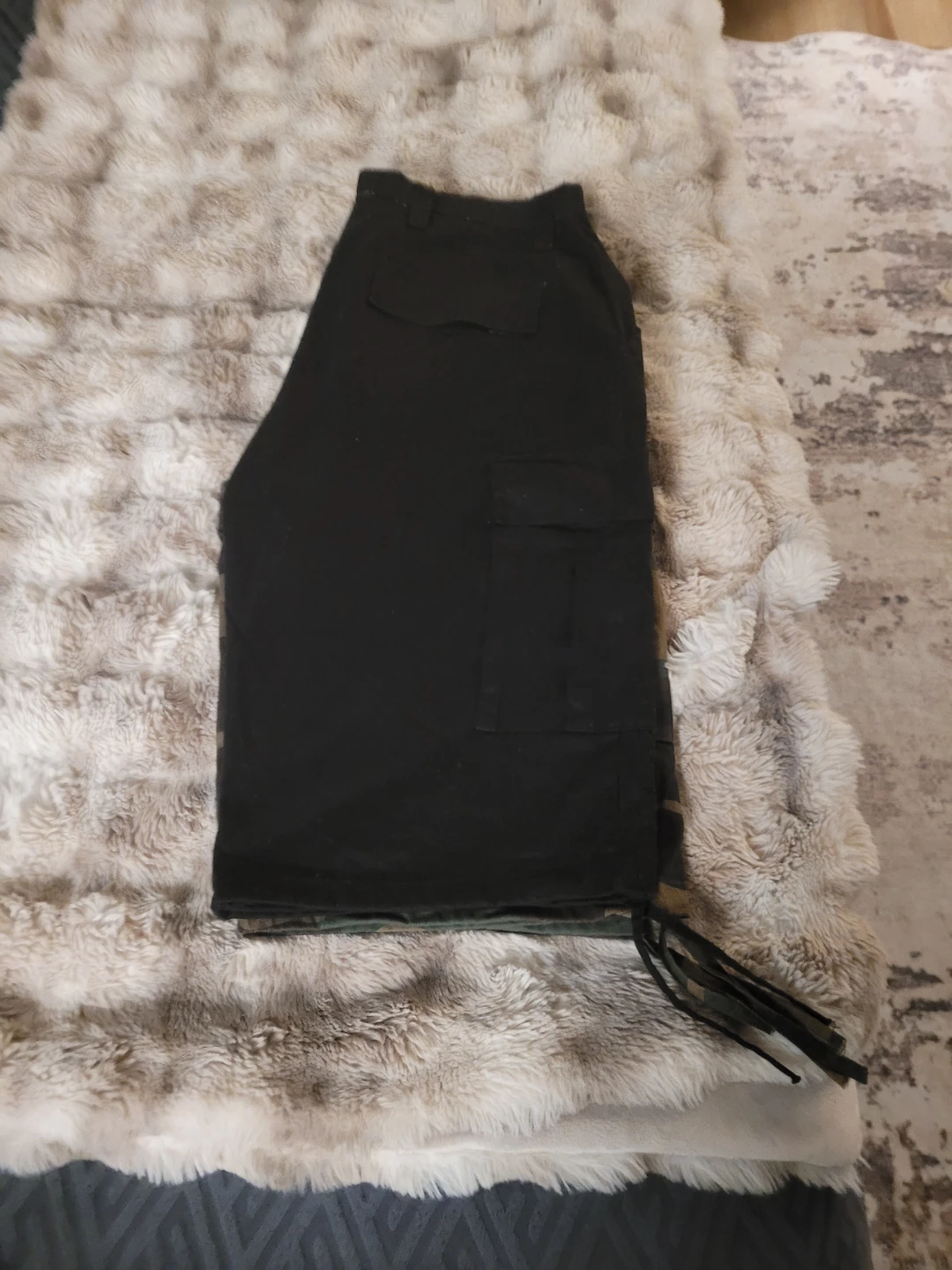 Black Cargo Shorts