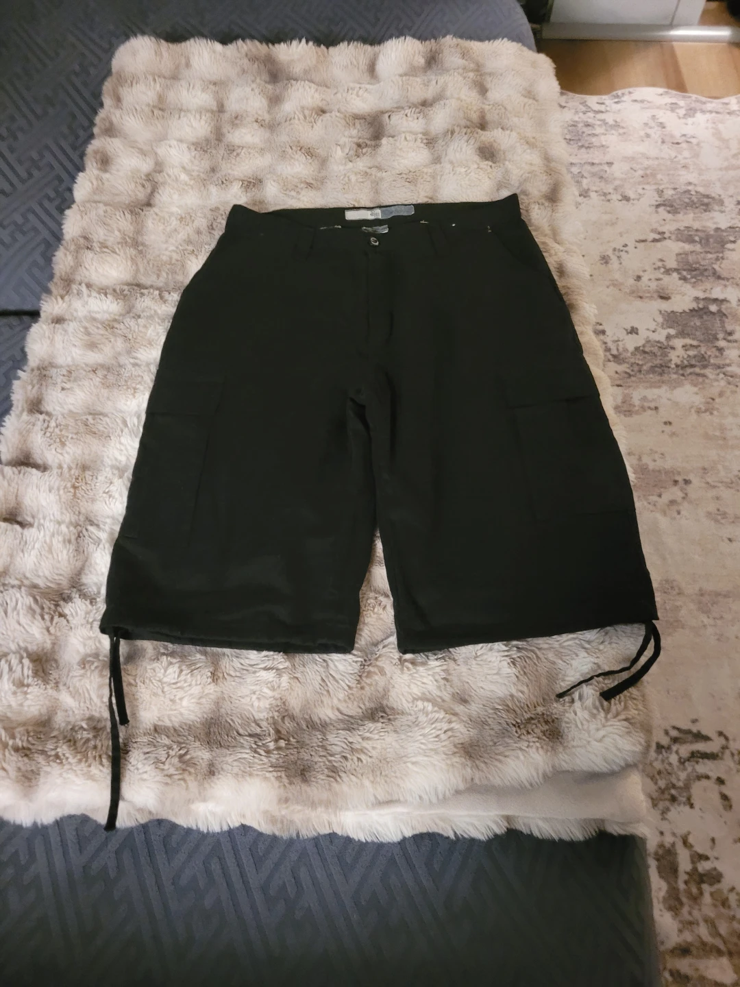 Black Cargo Shorts - photo 2