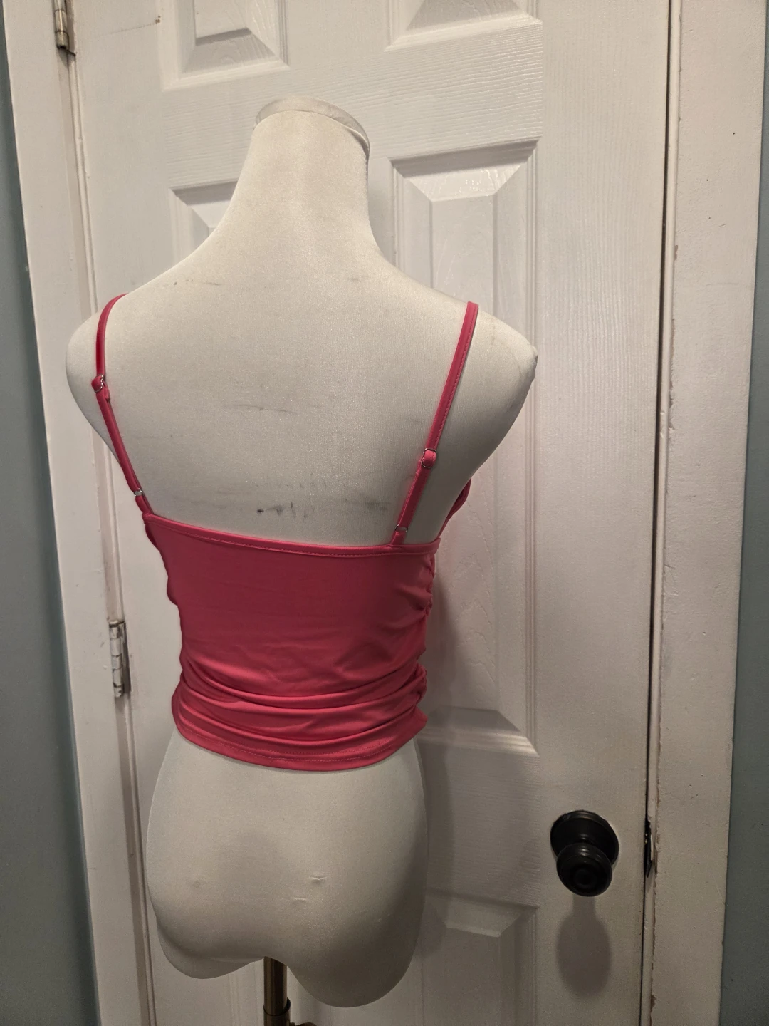 Pink Ruched Cami Top Size M - photo 3