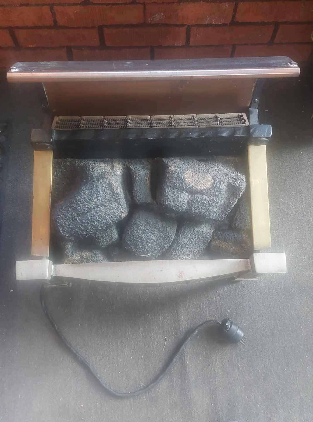 Electric Fireplace Grate with Coals - photo 2