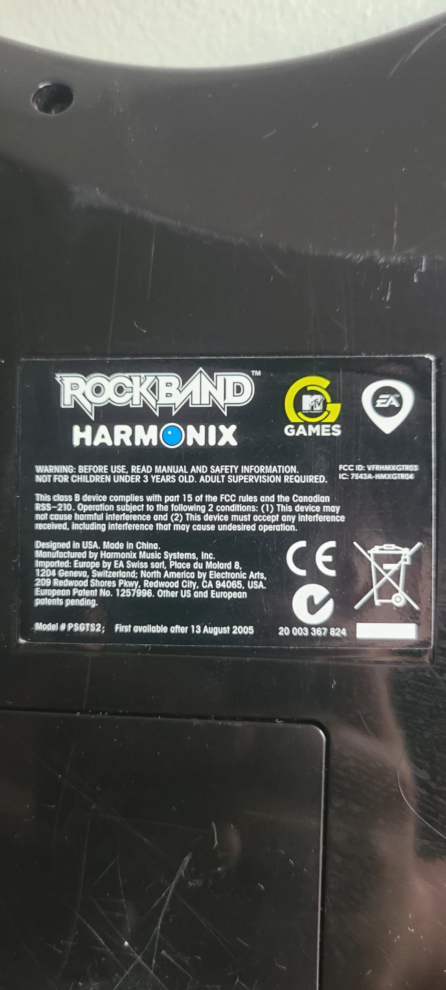 PS3 PS4 Rock Band Harmonix PSGTS2 Fender Stratocaster Guitar - photo 4