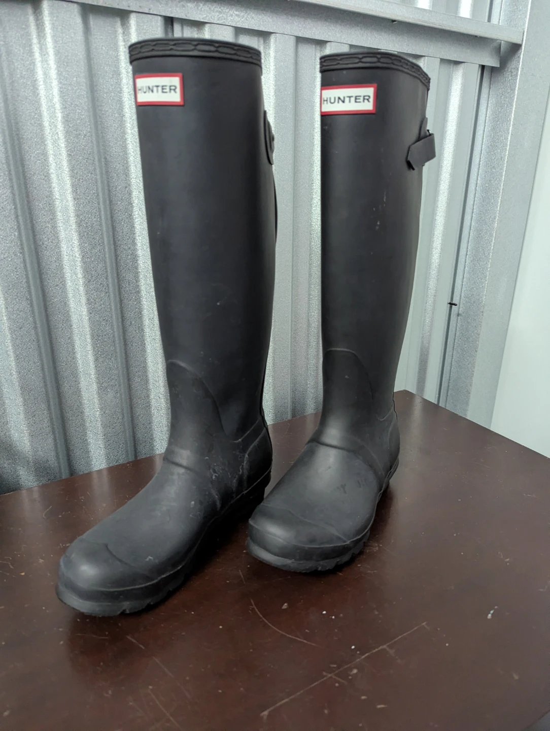 Hunter Original Tall Rubber Boots - Black - Size 5 Women's - photo 4