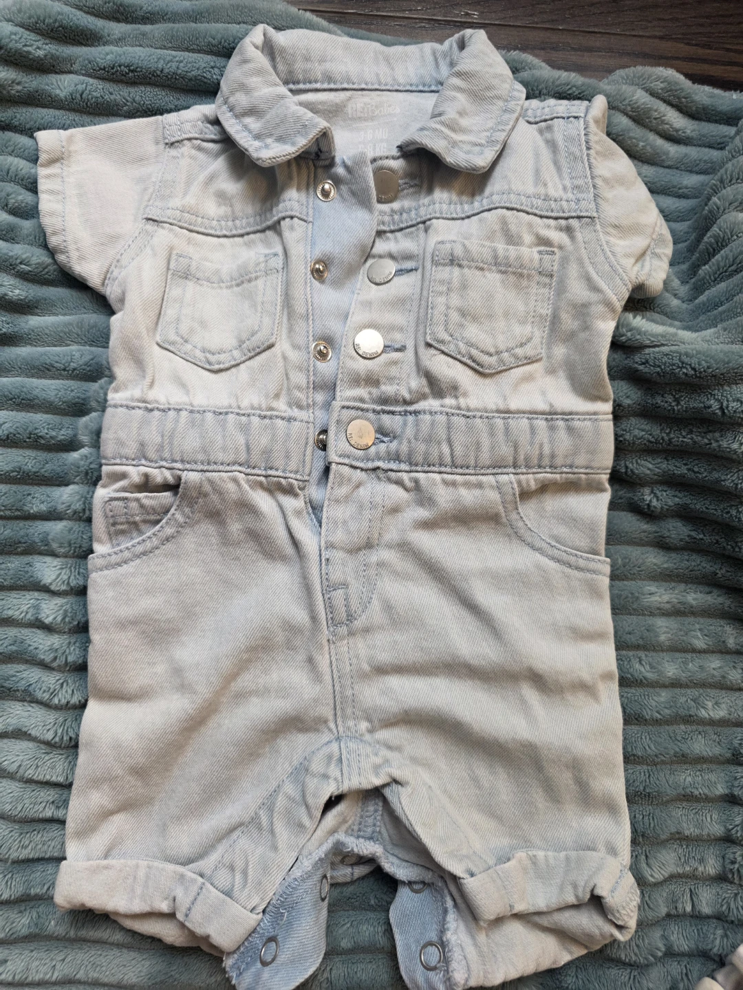 NEW Denim Baby Romper 3-6M