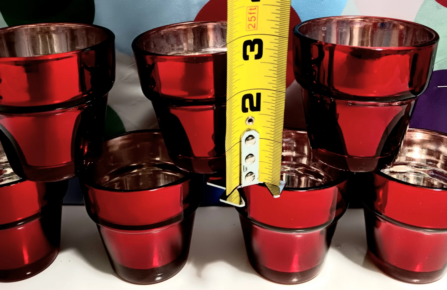 🪔Red Glass Votive Candle Holders🪔 - photo 2