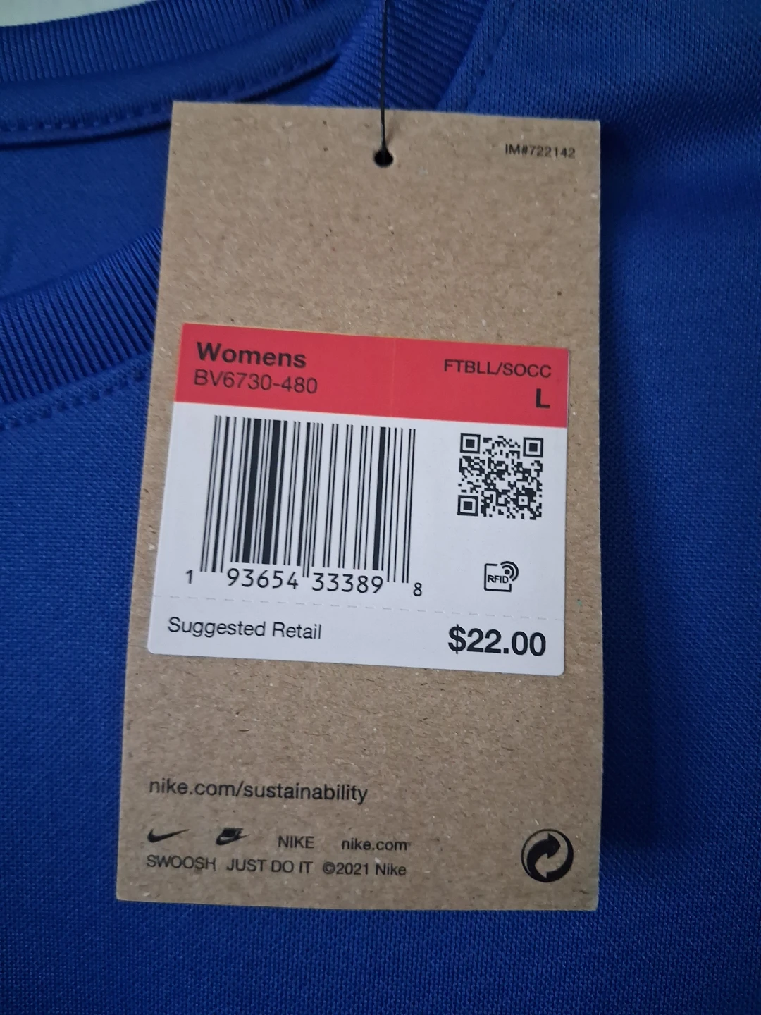 Nike Dri-FIT Football T-Shirt Size L - photo 2