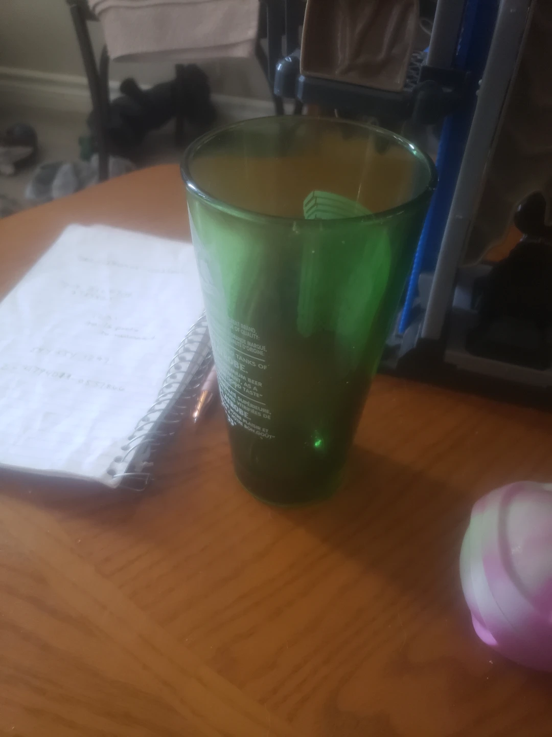 Green Beer Glass