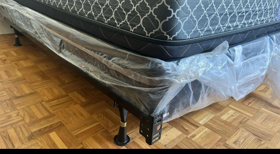 Moving Sale,King Size Spring Box(2) & Bed Iron Metal Frame - photo 2