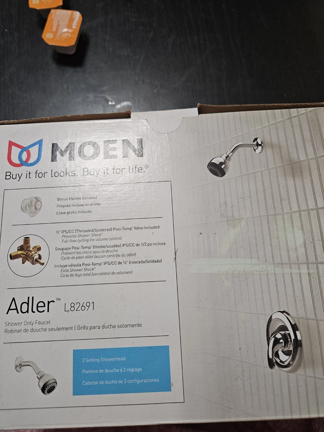 Moen Adler Shower Faucet L82691 Chrome Finish - photo 2