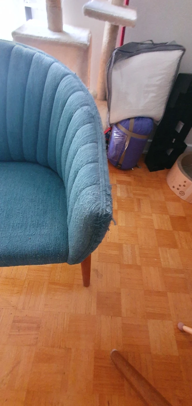 Blue Loveseat Sofa - photo 3