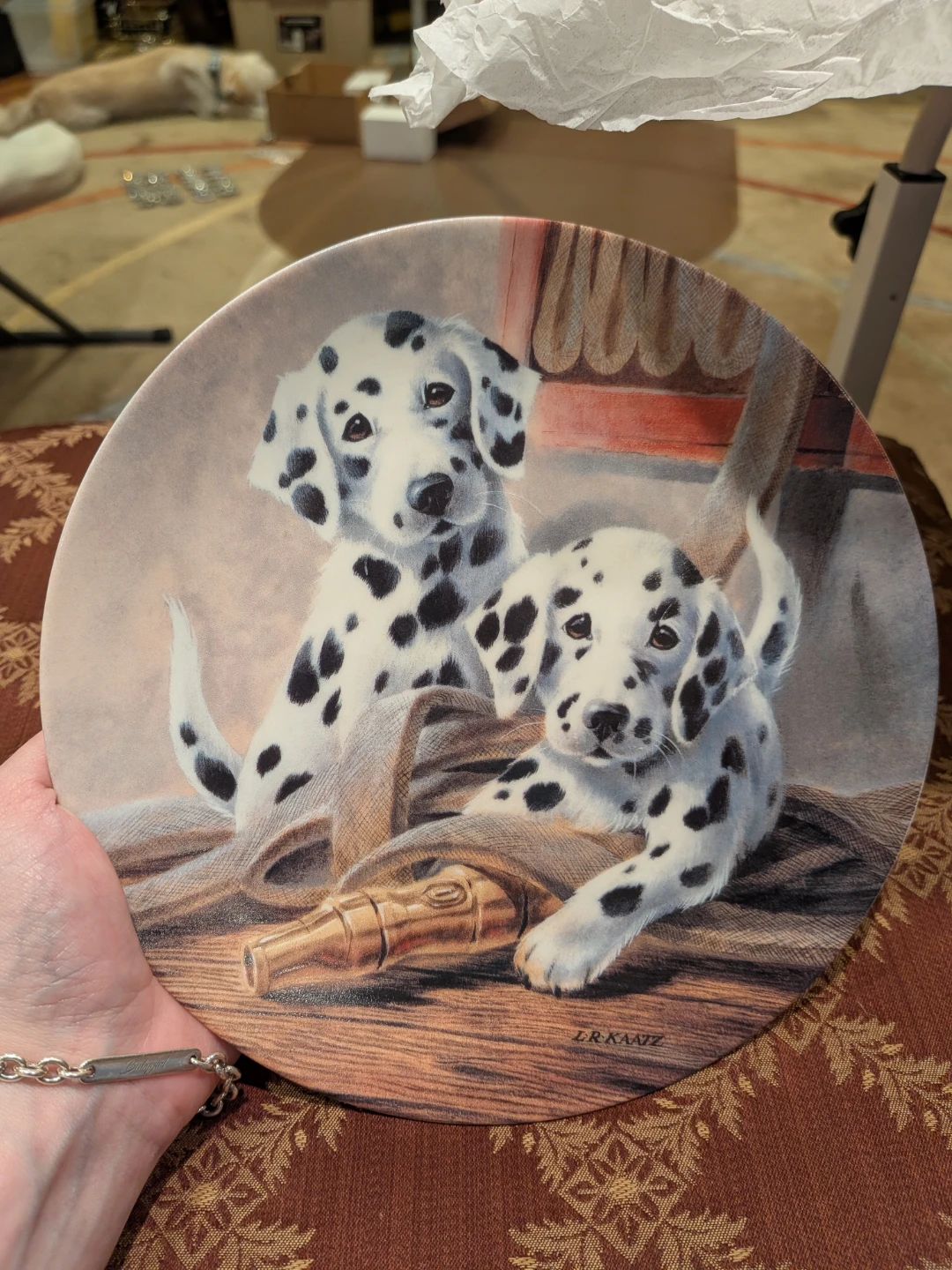 Knowles Vintage "We've Been Spotted" Plate