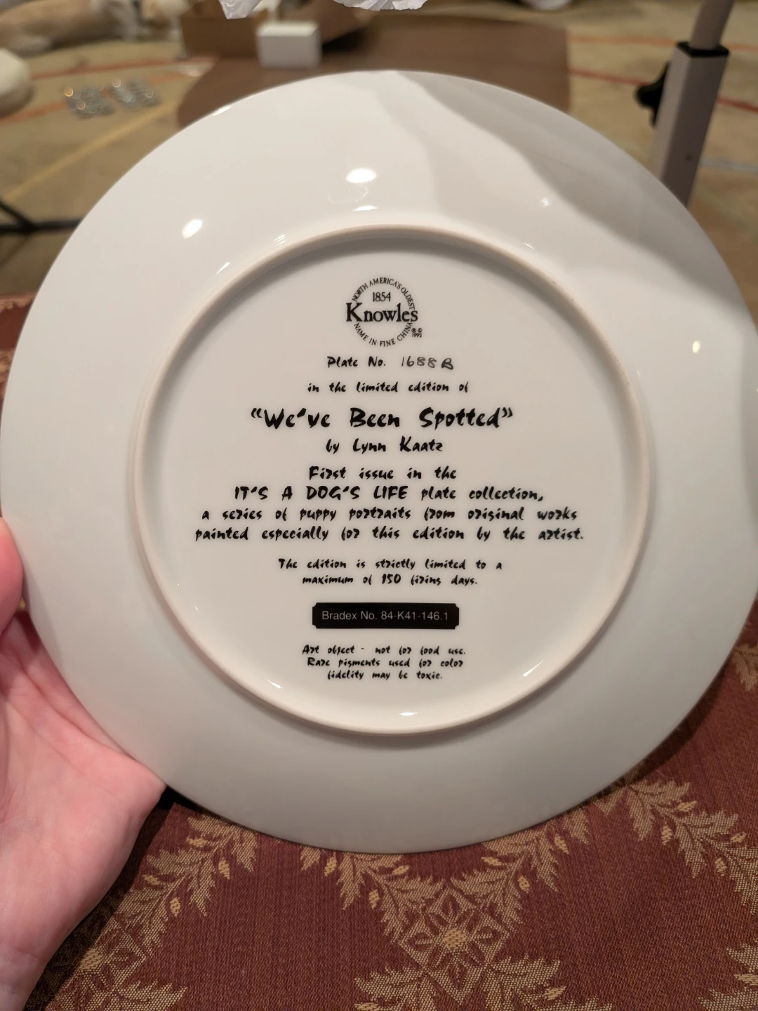 Knowles Vintage "We've Been Spotted" Plate - photo 2