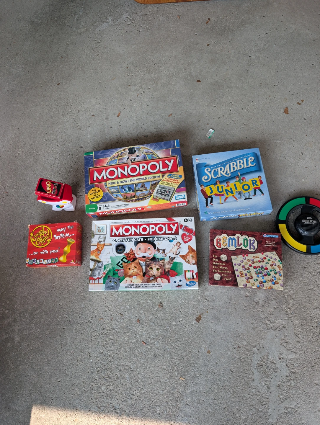 Various board games