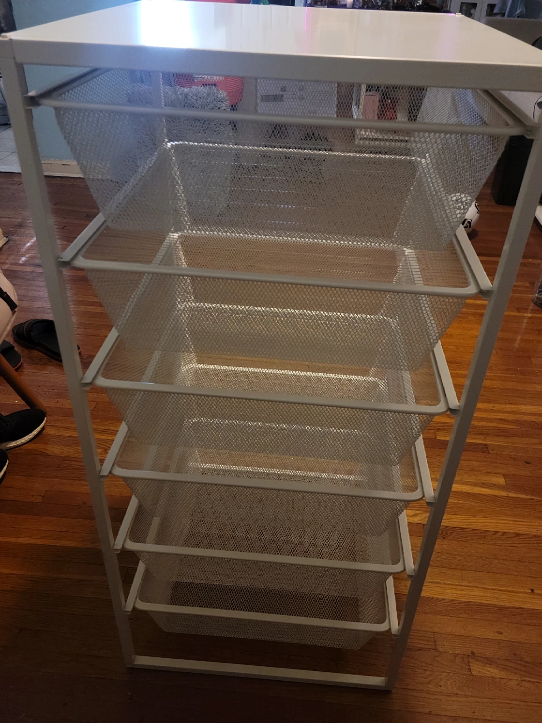 IKEA White 6-Drawer Rolling Cart - photo 4