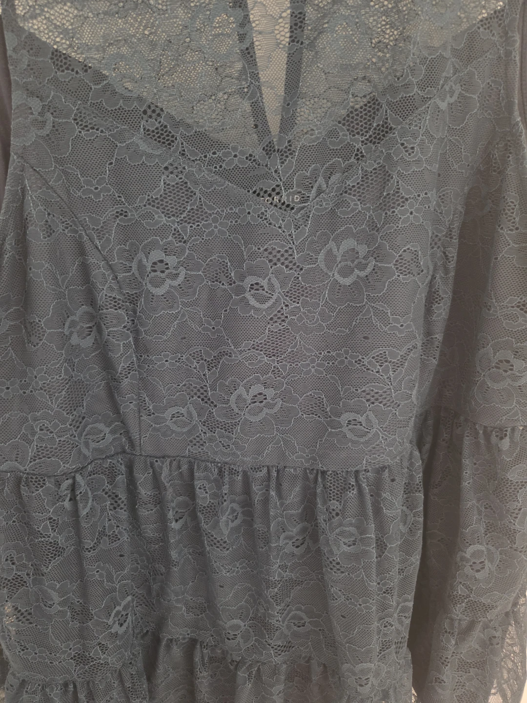 Torrid Blue Lace Tiered baby doll top 2X - photo 5