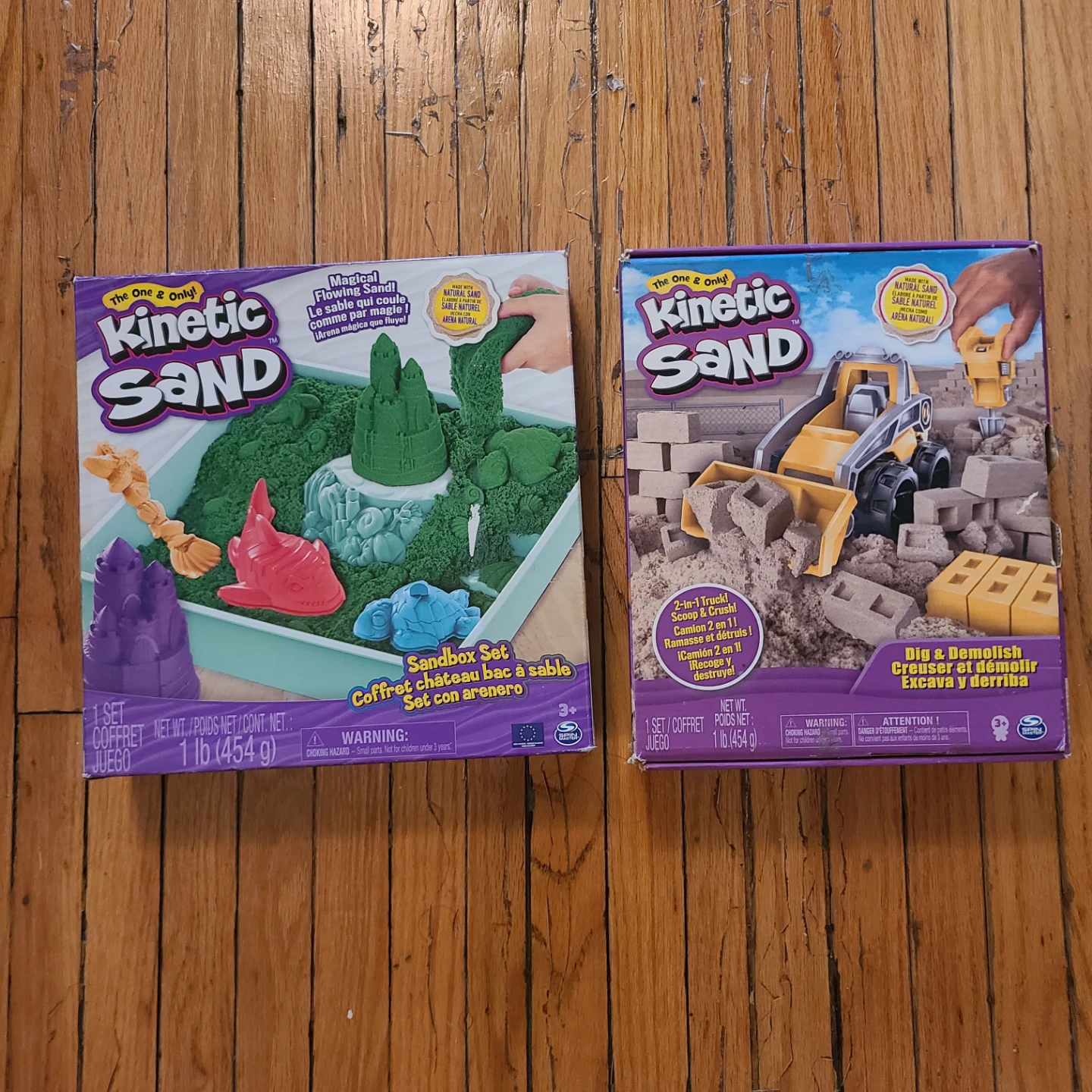 Kinetic Sand Dig & Demolish  + Seaside Sets