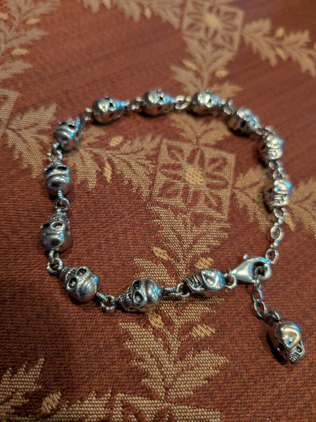 Sterling Silver Skull Bracelet
